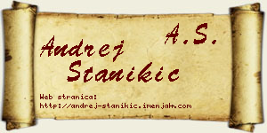 Andrej Stanikić vizit kartica